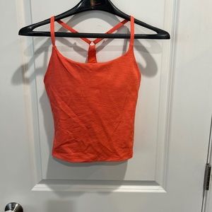 Outdoor Voices Orange Crop Top